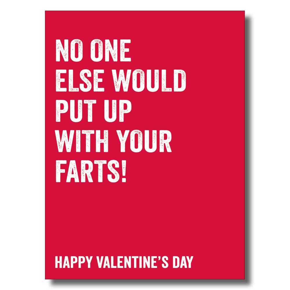 Put Up With Your Farts Valentine's Card #1 image